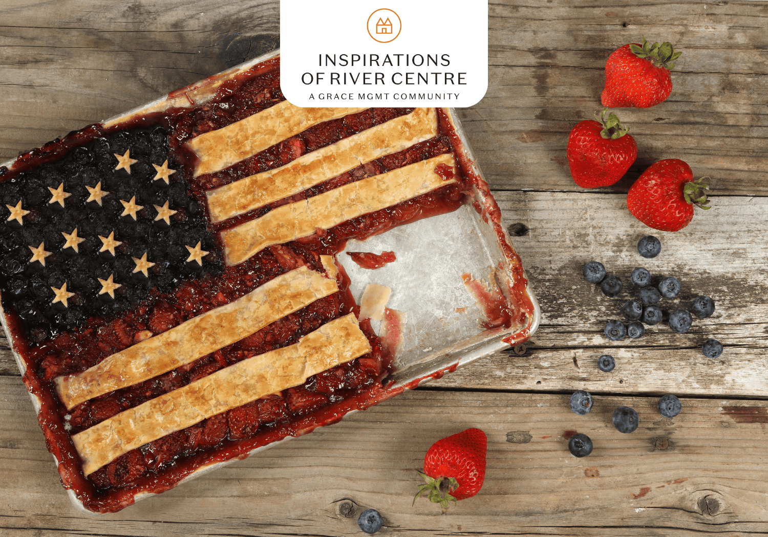 Inspirations River Centre - Inspirations of River Centre American flag Pie